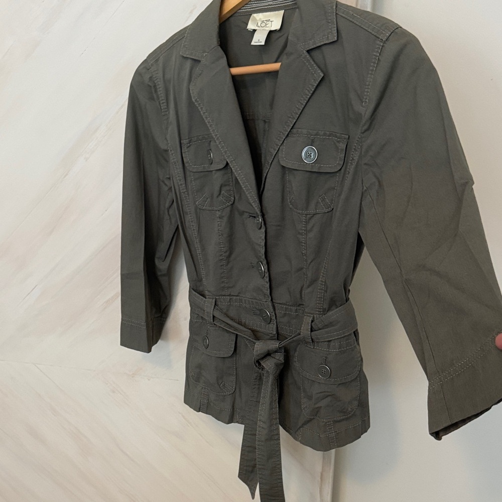 LOFT Women's Dark Green Utility Jacket